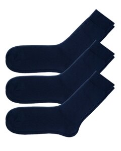 Носки мужские однотонные синего цвета LMAX размер 41-46