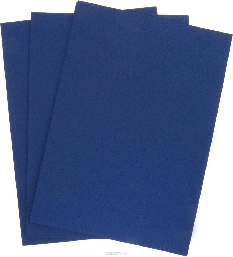 Обложки для переплёта Cover Paper, 210*297, А4 формата, картон, синего цвета от компании Канцелярские, хозяйственные товары, рубашки, халаты, текстиль - фото 1