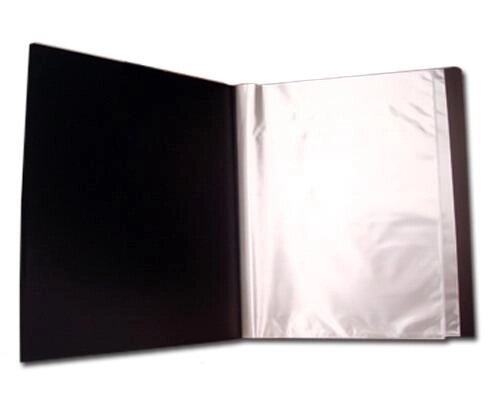 Папка файловая на 30 файлов "BVN", корешок 23 мм, черная, А4 формат от компании Канцелярские, хозяйственные товары, рубашки, халаты, текстиль - фото 1