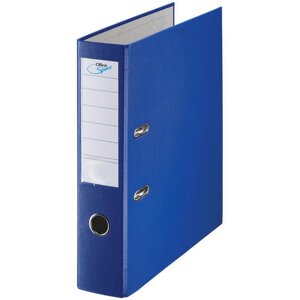 Папка-регистратор, А4, корешок 80мм, с арочным механизмом, ПВХ покрытие, синяя