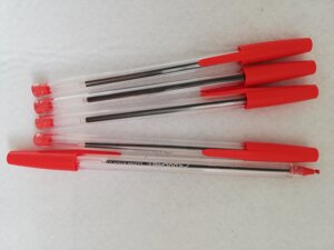 Ручка шариковая 0,7 красного цвета Dolphin