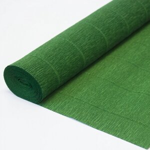 Бумага гофрированная зеленая 50х200 см