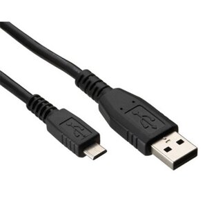 Кабель microUSB-USB Type-C черный 0.75м