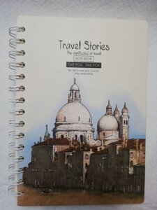 Блокнот на спирали А5, Note Book серия"Travel Stories"