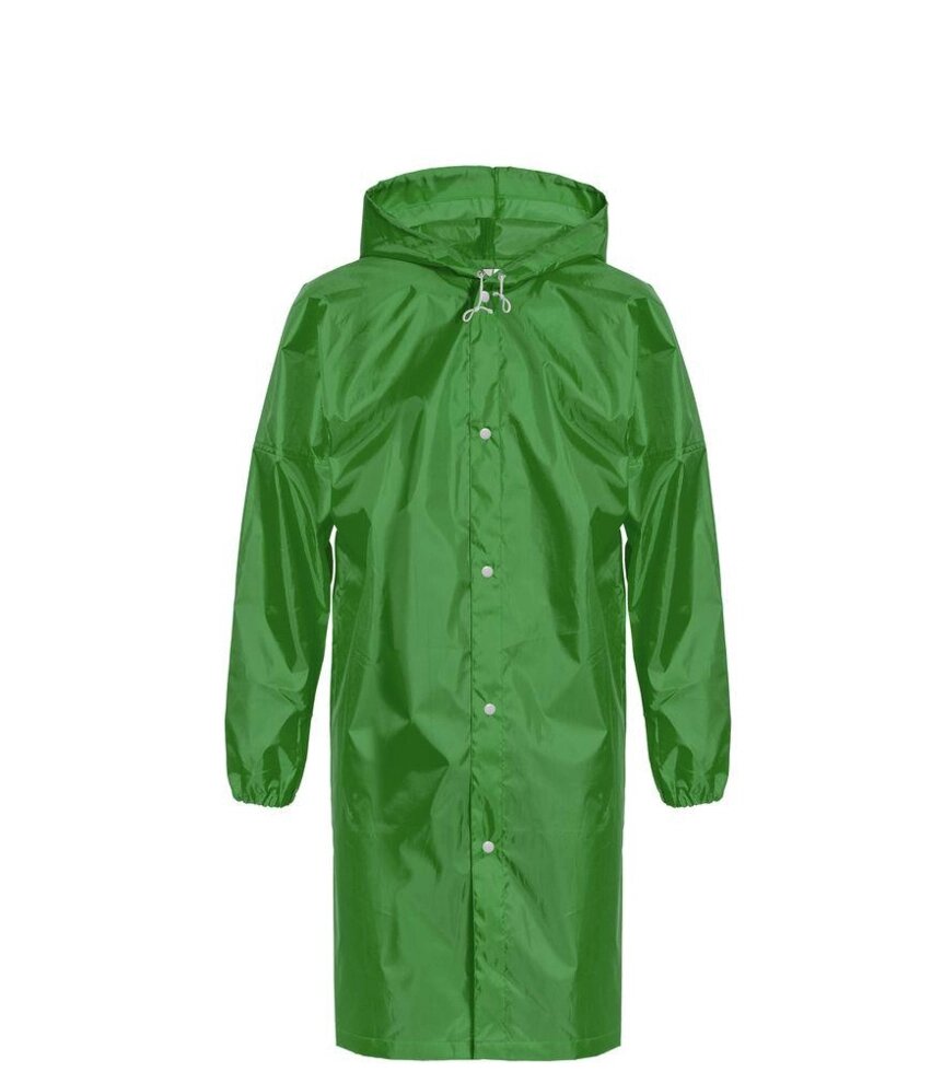 Плащ - дождевик с капюшоном универсальный от компании Канцелярские, хозяйственные товары, рубашки, халаты, текстиль - фото 1