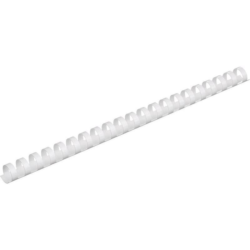 Пружина пластиковая для переплета 12 мм белого цвета от компании Асмарт канцелярские и хозяйственные товары - фото 1