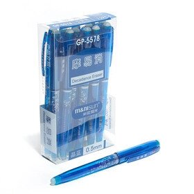 Ручка самостирающая  ПИШИ-СТИРАЙ 0,5мм стержень синий GEM от компании Канцелярские, хозяйственные товары, рубашки, халаты, текстиль - фото 1