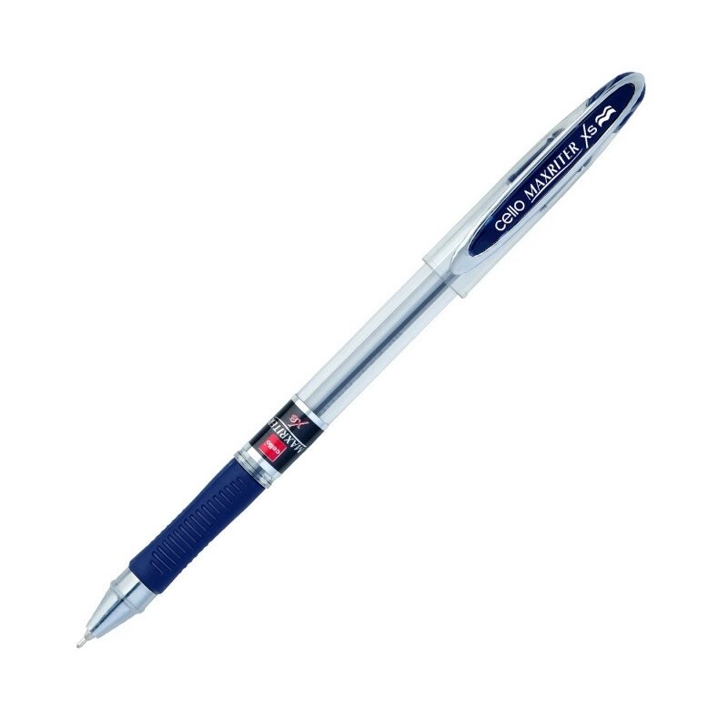 Ручка шариковая 0,5 синего цвета Cello Maxriter Оригинал от компании Асмарт канцелярские и хозяйственные товары - фото 1