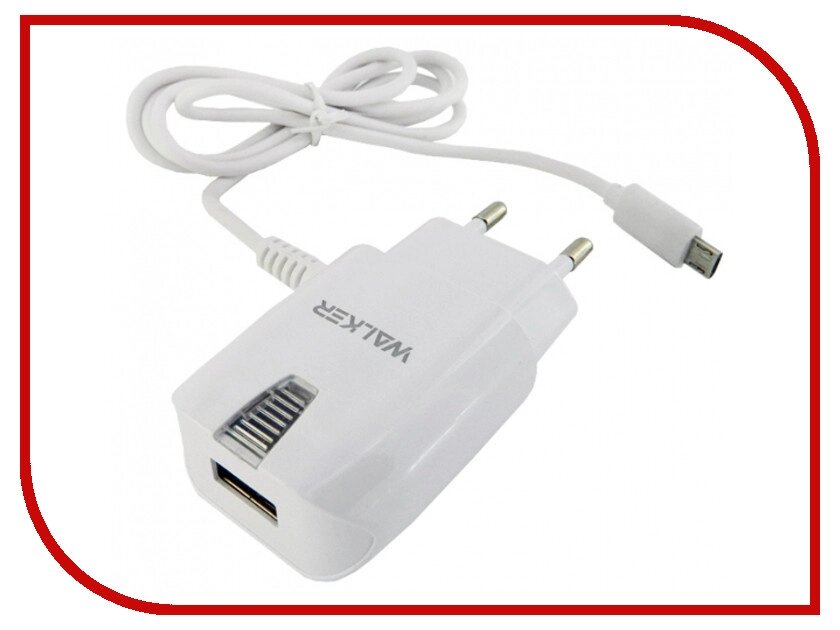 Сетевое зарядное устройство 2х USB microUSB белый Bavin Original Charger от компании Асмарт канцелярские и хозяйственные товары - фото 1