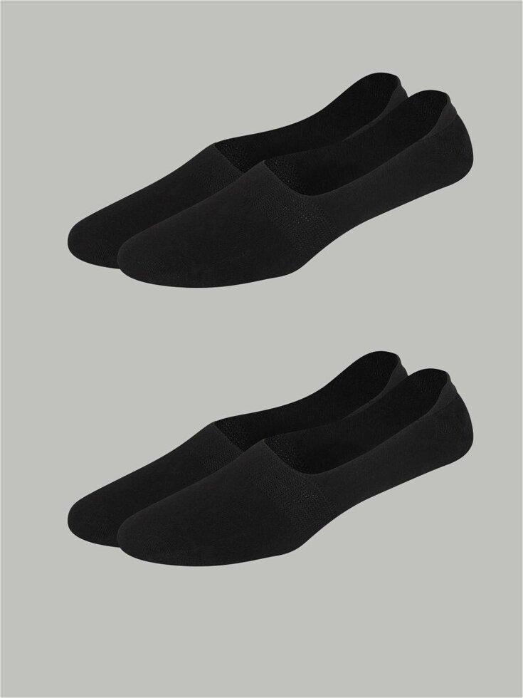 Следки носки мужские однотонные черного цвета с силиконовой лентой 10 пар/упаковка от компании Канцелярские, хозяйственные товары, рубашки, халаты, текстиль - фото 1