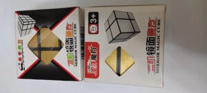 Кубики рубика зеркальные 2х2+3х3 ShengShou золото