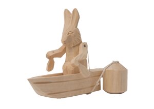 Богородская игрушка: Заяц в лодке | Нескучные игры
