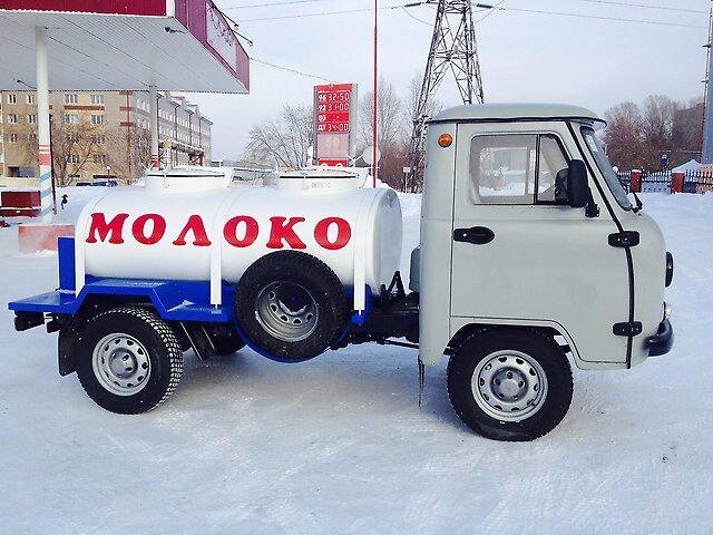 Молоковоз УАЗ-36221 на- 1200л -1500 л от компании ТОО РОСБЕЛКАР - фото 1