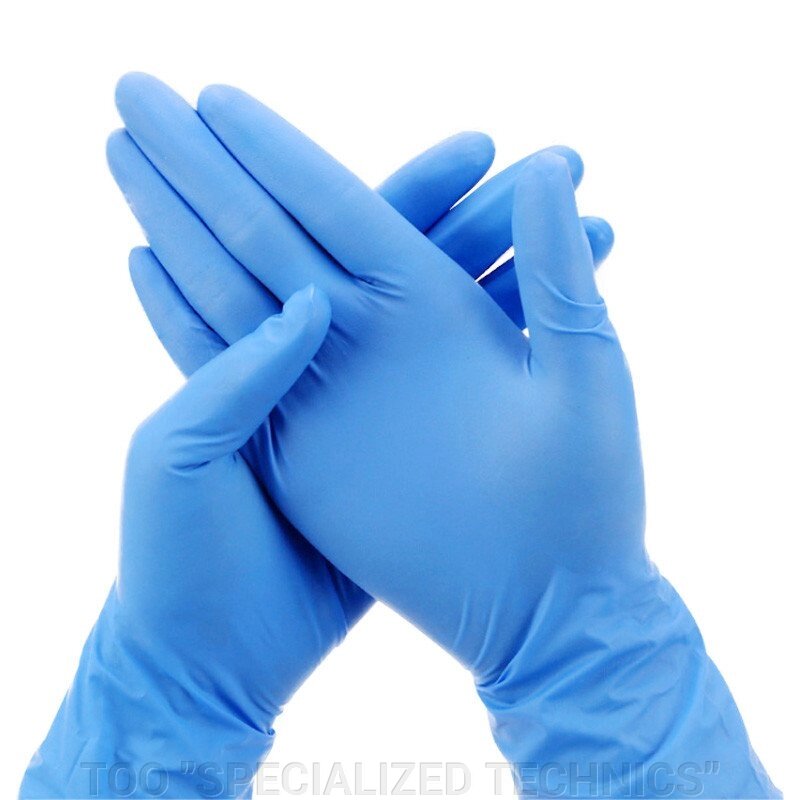 Перчатки нитриловые NITRIMAX (синие) от компании TOO "SPECIALIZED TECHNICS" - фото 1