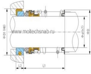 Торцевое уплотнение BST1-3/4