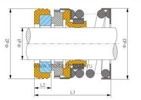 Торцевое уплотнение BS560A/45