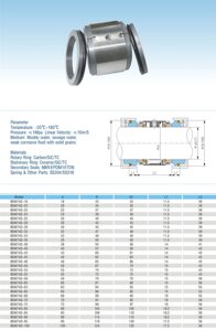 Торцевое уплотнение BSM74D/43