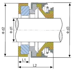 Торцевое уплотнение BS301/13 к насосам