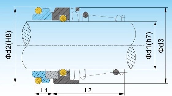 Торцевое уплотнение Roten 2/45 от компании PromKZ  Промснабжение - фото 1