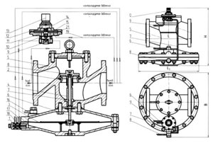 Ремкомплект к регулятору давления газа РДУК-100