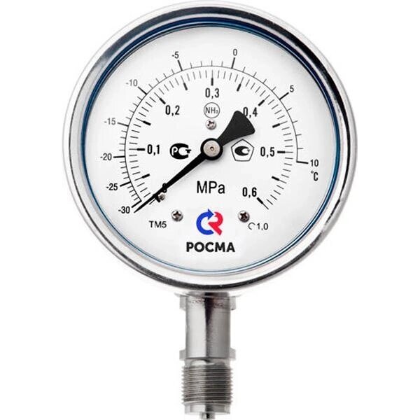 Мановакуумметр РОСМА ТМВ-621 NH3 Аммиачный коррозионностойкий - описание