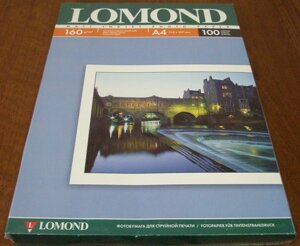 160g A4 100л Lomond матовая L0102005 (в кор. 12 пачек)