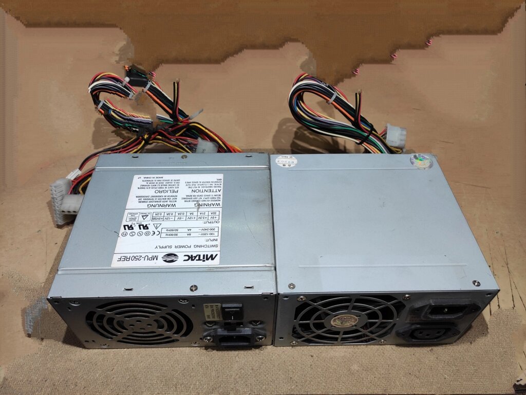 Блок питания Б/У DC 12в/5в/3.3в DC Output 200-250W (АТХ form+вентилятор) от компании ИП Орион (сервис ТОО Мастер Инк) - фото 1