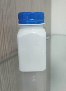 Бутылка PET 100мл 38мм белая квадратная +крышка