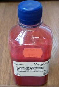 Чернила для HP pigment 0,2L Magenta for №970,932 / PRO x451/ x551/ x476/ x576/ x585/ 8000/ 8100/ 8500