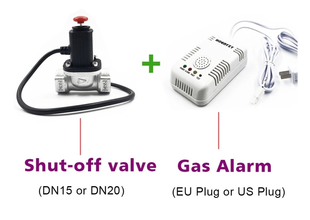 Детектор утечки газа (Блок сигнализации + клапан DN15) AC220V от компании ИП Орион (сервис ТОО Мастер Инк) - фото 1