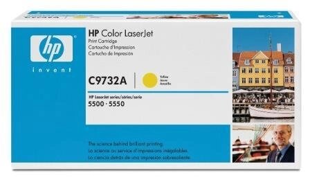 Картридж HP color 5500/5550 Yellow, 12000 pages C9732A от компании ИП Орион (сервис ТОО Мастер Инк) - фото 1