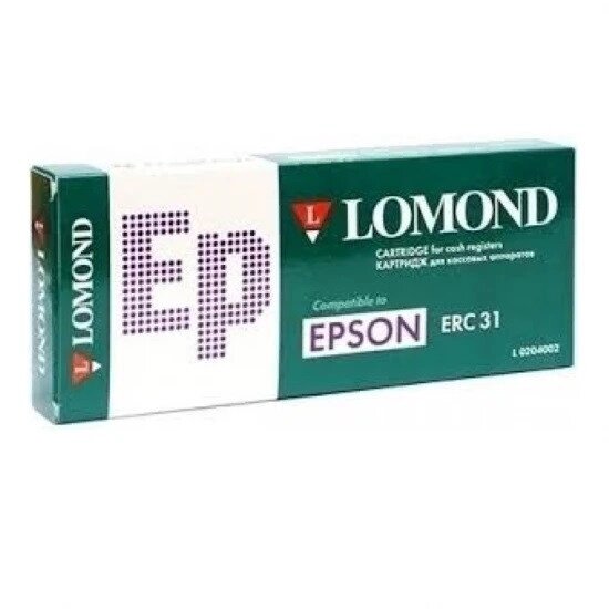 Картридж ленточный Epson ERC-31 purple Lomond L0204002 от компании ИП Орион (сервис ТОО Мастер Инк) - фото 1