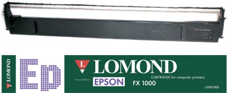 Картридж ленточный Epson FX1000/1050 Lomond  L0201003 for LX1000/1050 от компании ИП Орион (сервис ТОО Мастер Инк) - фото 1