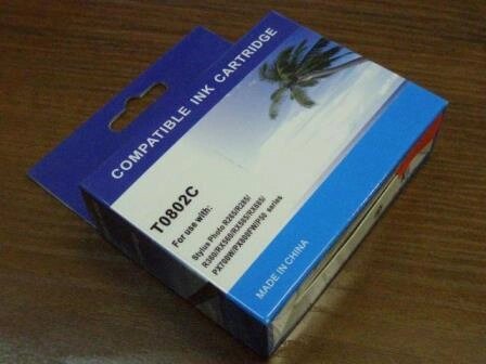 Картридж T0802 C Exen 13ml for EP P50/PX660/PX720/820 от компании ИП Орион (сервис ТОО Мастер Инк) - фото 1