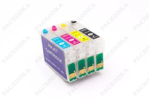 Комплект ДЗК/ПЗК T1281-1284 with chip без чернил for Epson S22, SX125