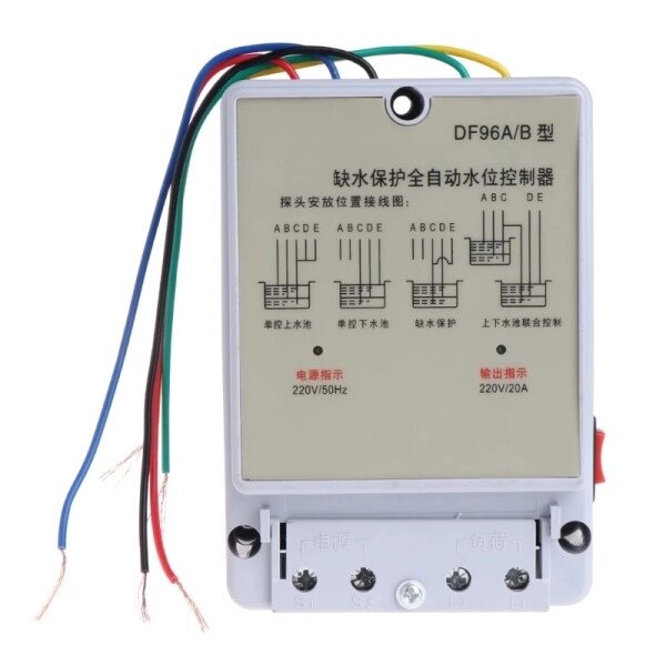 Контроллер уровня воды DF-96A\B 220V,20A многофункциональный автоматический от компании ИП Орион (сервис ТОО Мастер Инк) - фото 1