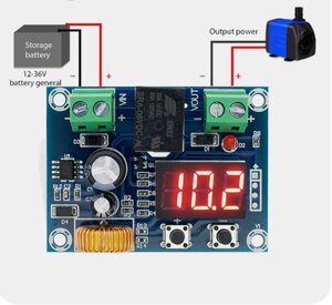 Плата защиты аккумуляторов от переразряда 12-36В цифровой дисплей