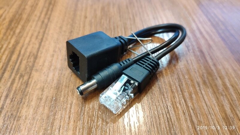 POE splitter (папа) для IP видеокамер (пассивный 12-48V) от компании ИП Орион (сервис ТОО Мастер Инк) - фото 1