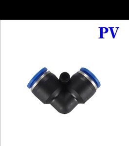 Штуцер-соединение быстросъем PV10(угол) на 10мм шланг