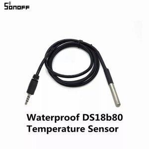 Термодатчик DS18b80 для контроллеров SONOFF TH10/TH16 длина 1м, водонепроницаемый
