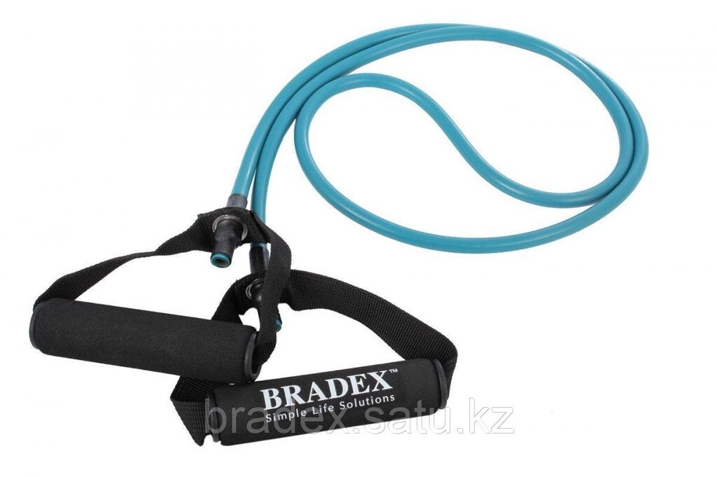 Эспандер трубчатый с ручками, нагрузка до 9 кг, синий от компании BRADEX™ - ТОО "Поколение технологий" - фото 1