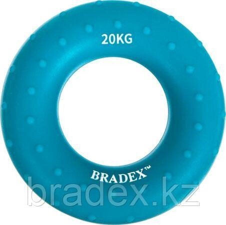 Кистевой эспандер 20 кг, круглый массажный, синий от компании BRADEX™ - ТОО "Поколение технологий" - фото 1