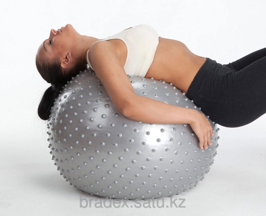Мяч для фитнеса, массажный "ФИТБОЛ-75 ПЛЮС" Massage Ball 75 sm от компании BRADEX™ - ТОО "Поколение технологий" - фото 1