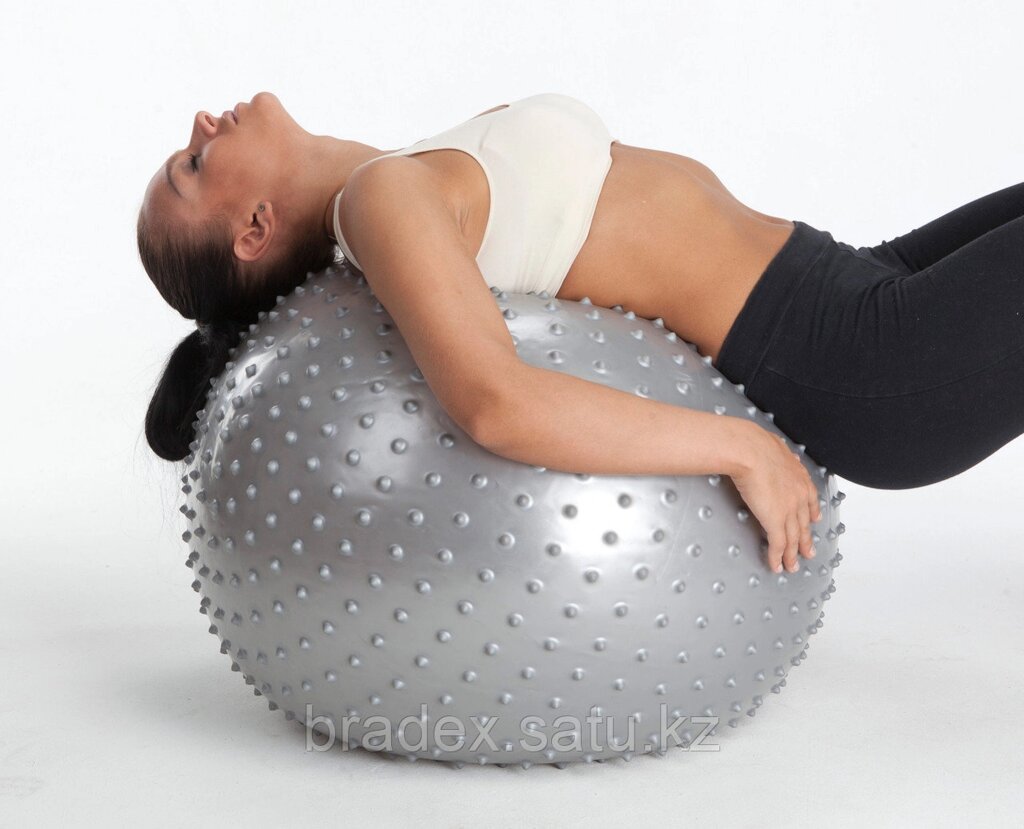 Мяч для фитнеса, массажный "ФИТБОЛ-75 ПЛЮС" Massage Ball 75 sm от компании BRADEX™ - ТОО "Поколение технологий" - фото 1