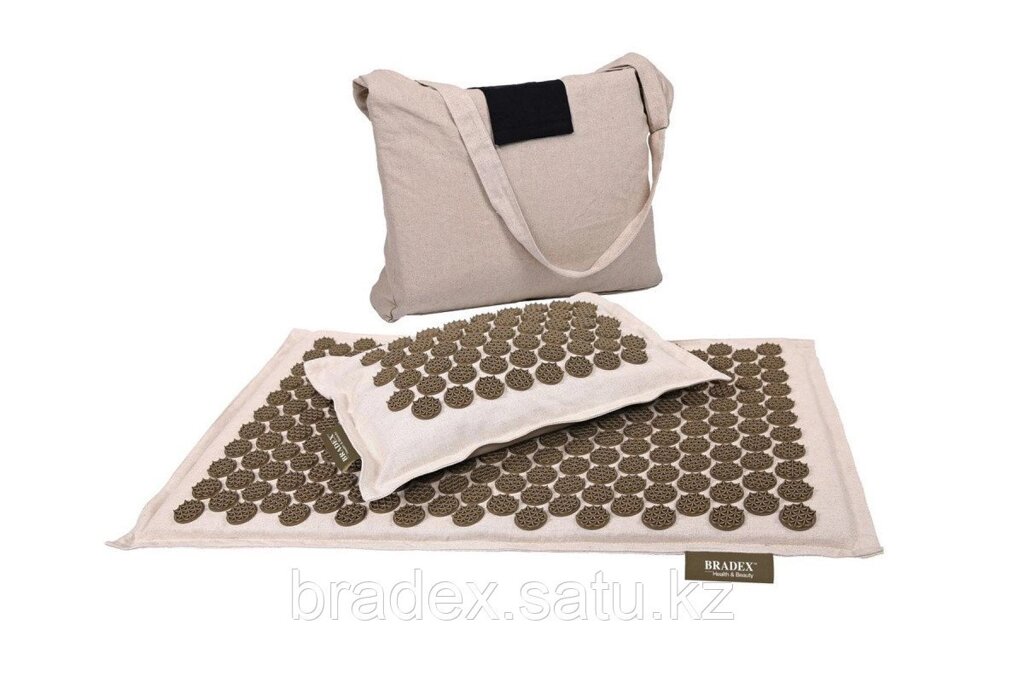 Набор акупунктурный «НИРВАНА» (подушка, коврик, сумка) от компании BRADEX™ - ТОО "Поколение технологий" - фото 1