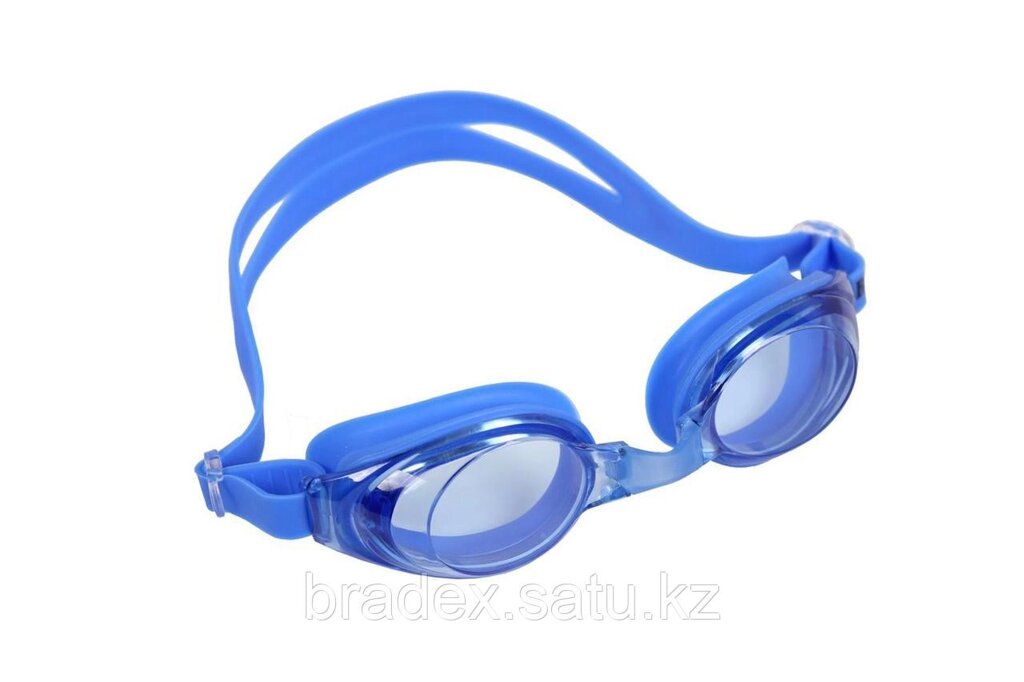Очки для плавания, серия "Регуляр", синие, цвет линзы - синий от компании BRADEX™ - ТОО "Поколение технологий" - фото 1