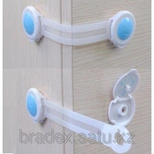 Приспособление для блокировки дверей шкафов от детей (2 шт). Bendy Door Safety Lock