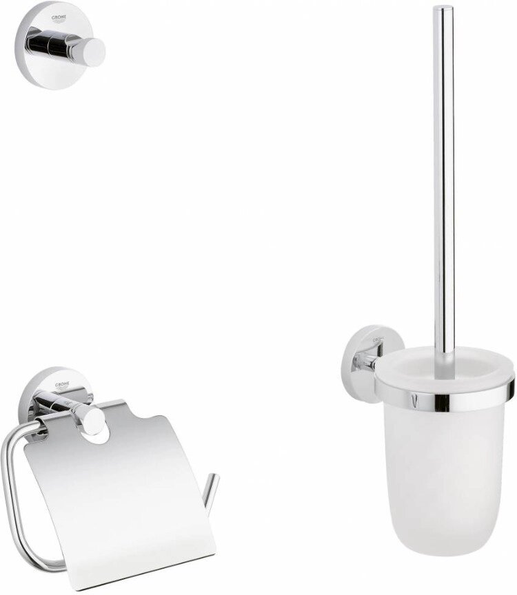 Аксессуар для ванной Grohe Essentials Accessories 40407001 3 предмета от компании Интернет-магазин ProComfort - фото 1