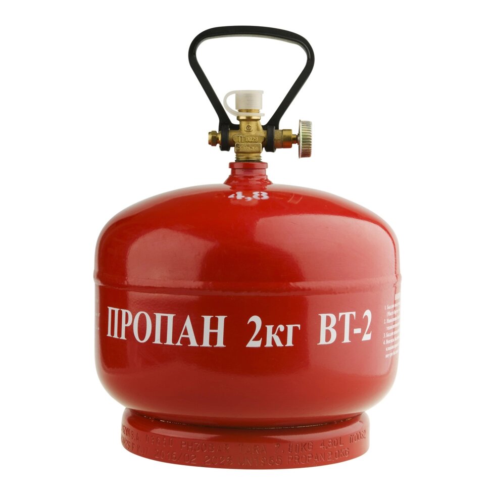 Баллон газовый  GZWM LPG BT-2 (4,8Л), R 85720 от компании Интернет-магазин ProComfort - фото 1