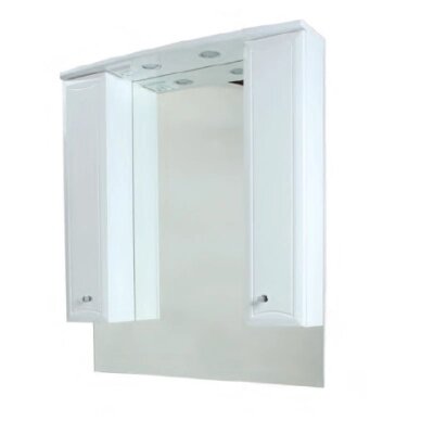 Bourgeois зеркало Am-Pm, частично зеркальный шкаф 85 см 85*108 с подсветкой, белый (M65MPX0851WG32) от компании Интернет-магазин ProComfort - фото 1